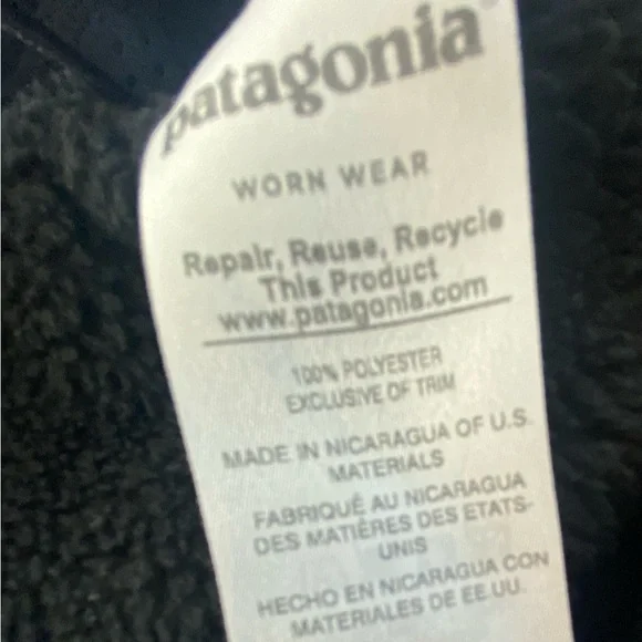 PATAGONIA Polartec Fleece Pullover Snap Sweater Jacket - Picture 6 of 7